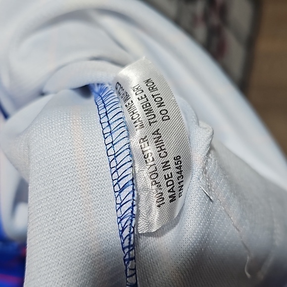 Back to the Future Marty McFly Pinstripe Baseball Jersey Size Large NWT - Picture 9 of 12